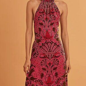 NWT Multi-Colored Velvet Printed Dress Verb by Pallavi Singhee